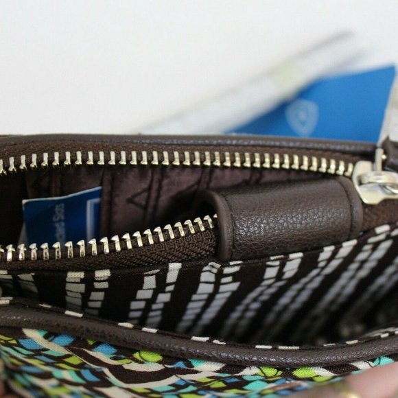 Vera Bradley Rain Forest Quilted Fabric Zip Wallet - Picture 8 of 8